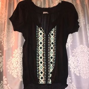 Aztec print blouse